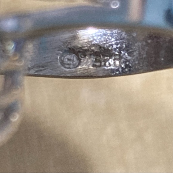 Farrah Fawcett Collection Emerald Green & Clear CZ Sterling Cocktail Ring sz 7 - Picture 8 of 11